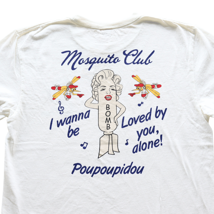 BUZZ RICKSON'S BR79758 S/S POST EXCHANGE T-SHIRT MOSQUITO CLUB Short Sleeve T-Shirt Military Marilyn Monroe