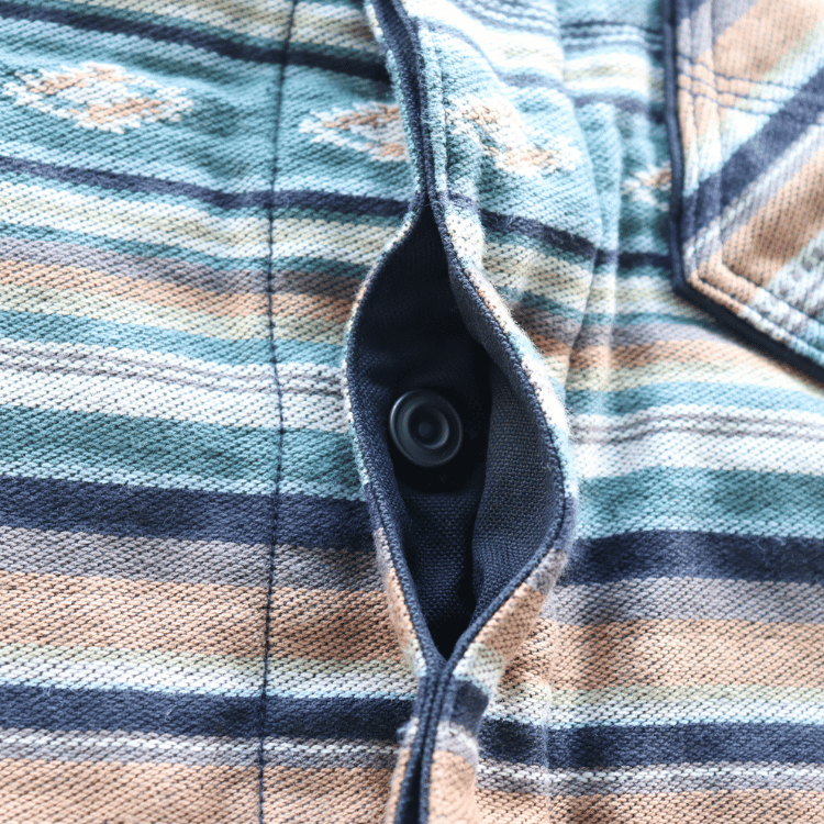 DELUXEWARE デラックスウエア 7649C NATIVE BORDER ネイティブボーダー ヘビーネルシャツ