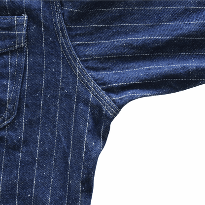 DELUXEWARE デラックスウエア 7630A DENIM NEL SHIRT デニムネルシャツ ネルシャツ デニムストライプネル デニムヘビーネル