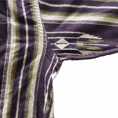 CUSHMAN クッシュマン 25708 NATIVE PURINT NEL OPEN COLLAR SHIRTS ネイティブプリントネルオープンカラーシャツ