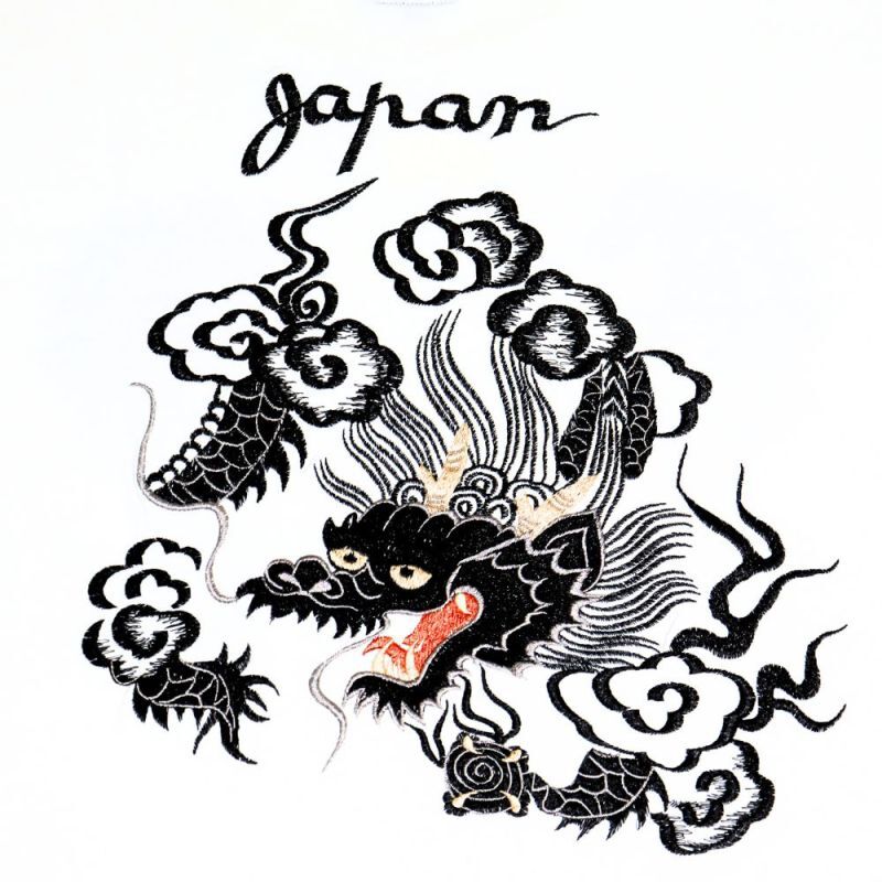 TAILOR TOYO テーラー東洋 TT79388 SUKA T-SHIRT EMBROIDERED FLOATING DRAGON スカT
