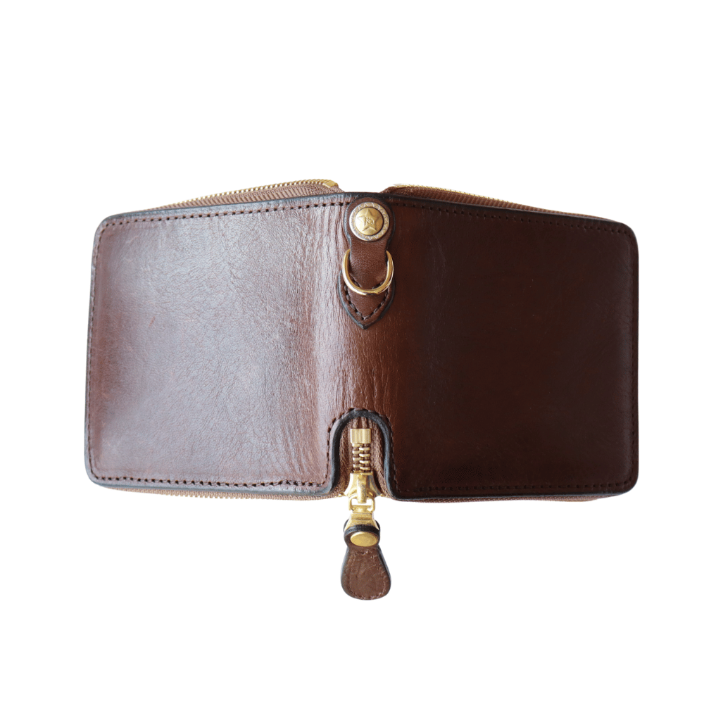 KC's ケイシイズ KMB023 ビルフォールド ラウンドジップ ヴィンテージホースハイド 二つ折り財布