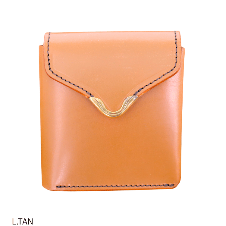 池之端銀革店 Cramp Cr-928 UKブライドル ギャルソンスリムウォレット 2つ折り 最小クラス