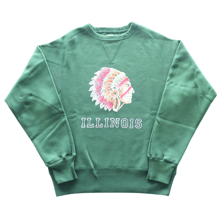 JELADO/ジェラード AB12201 ILLINOIS Flocky Pt Sweat フロッキープリントスウェット