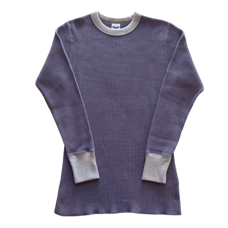 JELADO ジェラード AB23210 Mega Thermal Crew Neck 2tone メガサーマル クルーネック ツートン Tシャツ トップス 長袖 ミリタリー 防寒 保温 サーマルワッフル