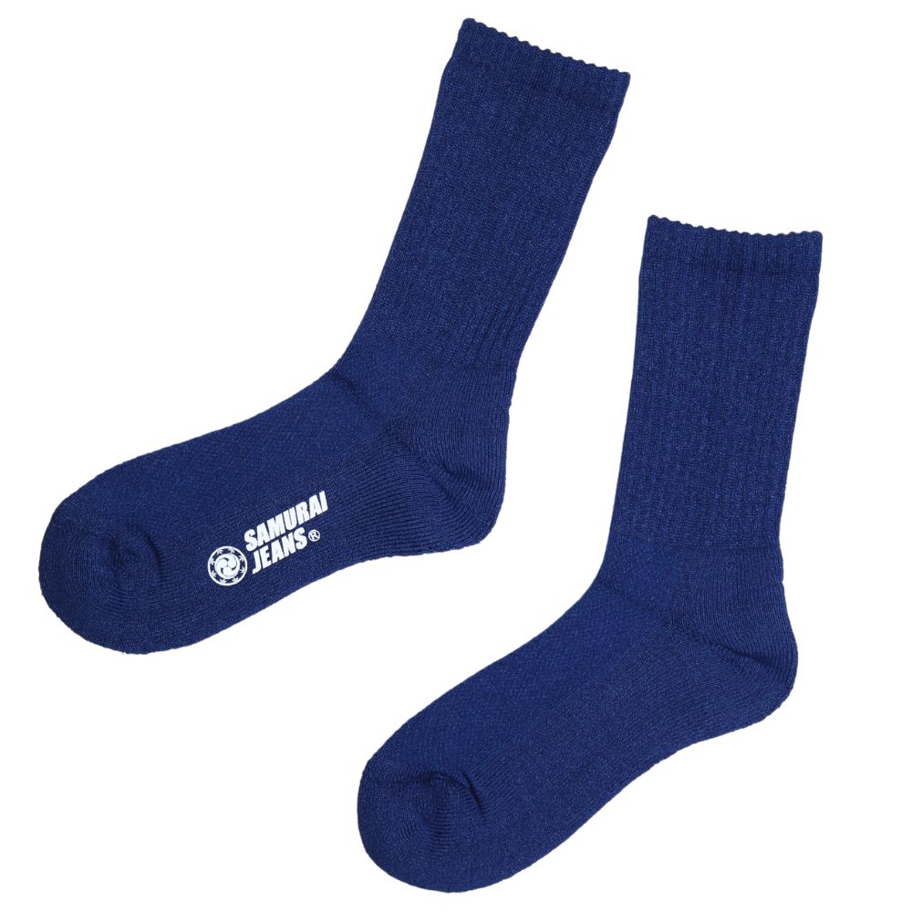 SAMURAI JEANS サムライジーンズ SJK24-WASHI ロゴプリント 和紙ソックス 靴下