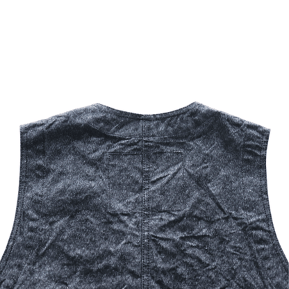 CUSHMAN クッシュマン 21893 BLACK CHAMBRAY WORK VEST ブラックシャンブレーワークベスト クラシカル ベスト シンチバック アメカジ  ワークスタイル