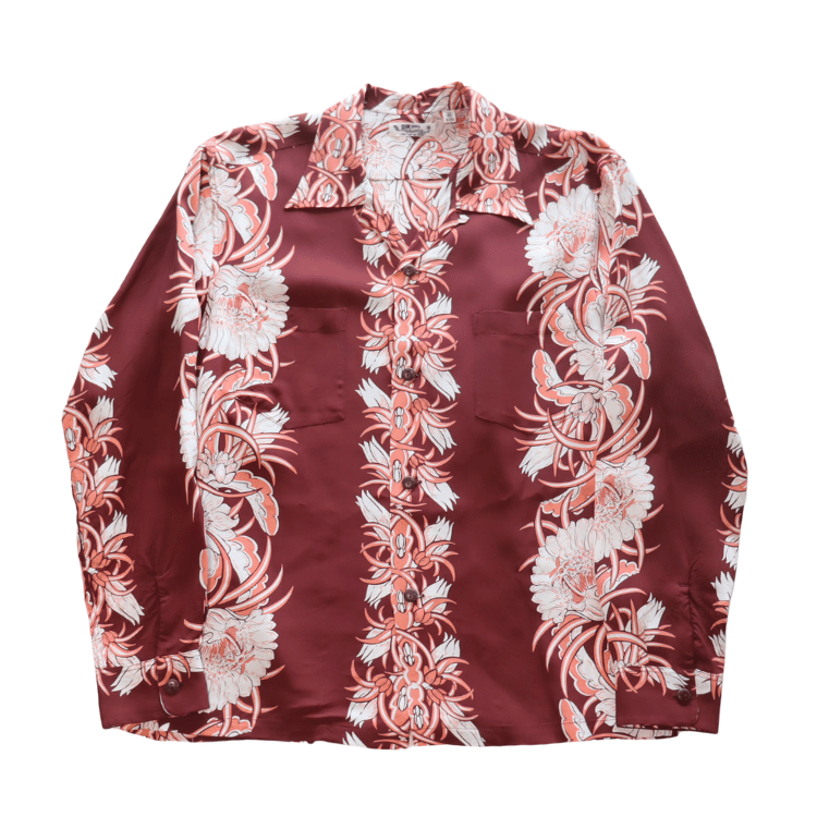 SUN SURF サンサーフ SS29602 L/S RAYON HAWAIIAN SHIRT NIGHT