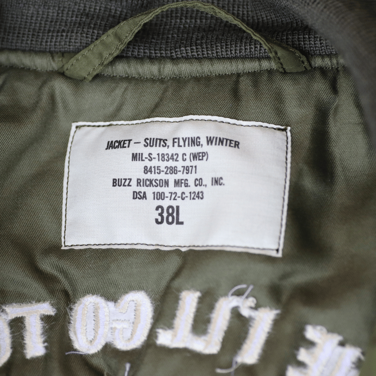 BUZZ RICKSON'S バズリクソンズ BR15948 Type WEP “BUZZ RICKSON MFG. CO., INC.” VMCJ-2 PLAY BOYS ミリタリー フライトジャケット J-WFS WEPジャケット