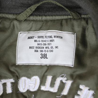 BUZZ RICKSON'S バズリクソンズ BR15948 Type WEP “BUZZ RICKSON MFG. CO., INC.” VMCJ-2 PLAY BOYS ミリタリー フライトジャケット J-WFS WEPジャケット