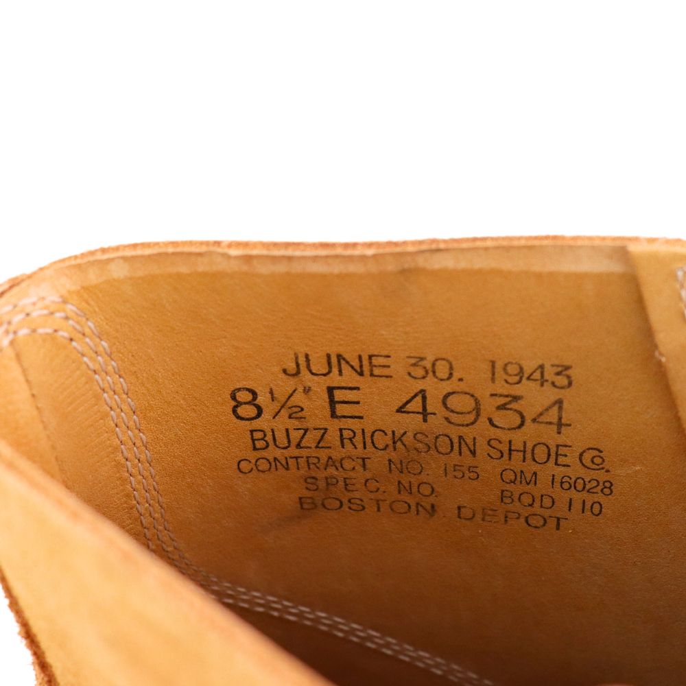 BUZZ RICKSON'S バズリクソンズ BR02800 SHOE, SERVICE, REVERSE UPPER, COMPOSITION SOLE Type M-43 サービスシューズ