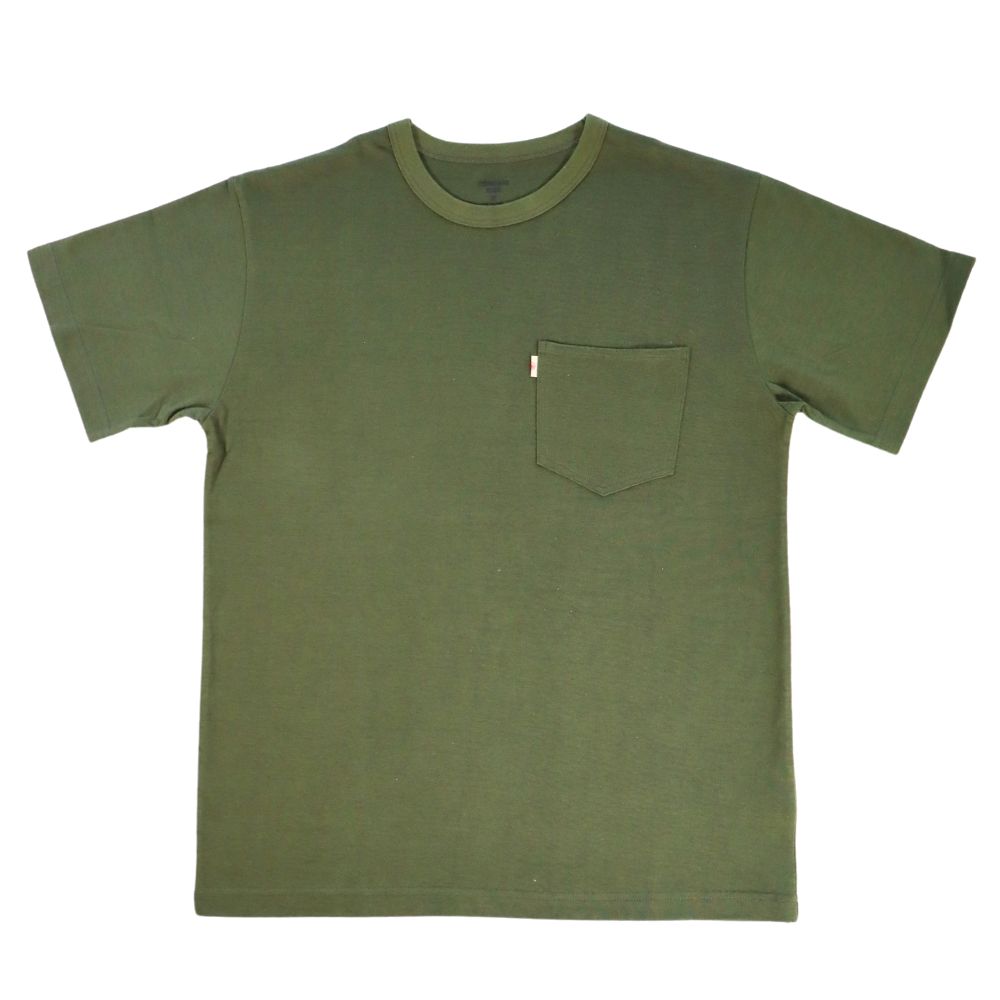 MOMOTARO JEANS 桃太郎ジーンズ MXTS1016 ZIMBABWE COTTON BOXPOCKETS/S T-SHIRT ジンバブエコットン  ボックスポケット 半袖Tシャツ