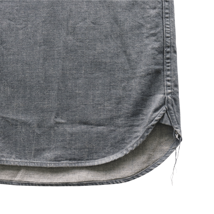 ORGUEIL OR-5107S Denim Shawl Collar Short-Sleeved Shirt Classic Short-Sleeved Shirt Shawl Collar Shirt 7oz Denim