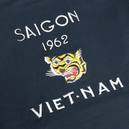 TAILOR TOYO TT69816 SUKA HOODED PARKA EMBROIDERED "VIET-NAM" Sweatshirt Hoodie Brushed Lining Kangaroo Pocket