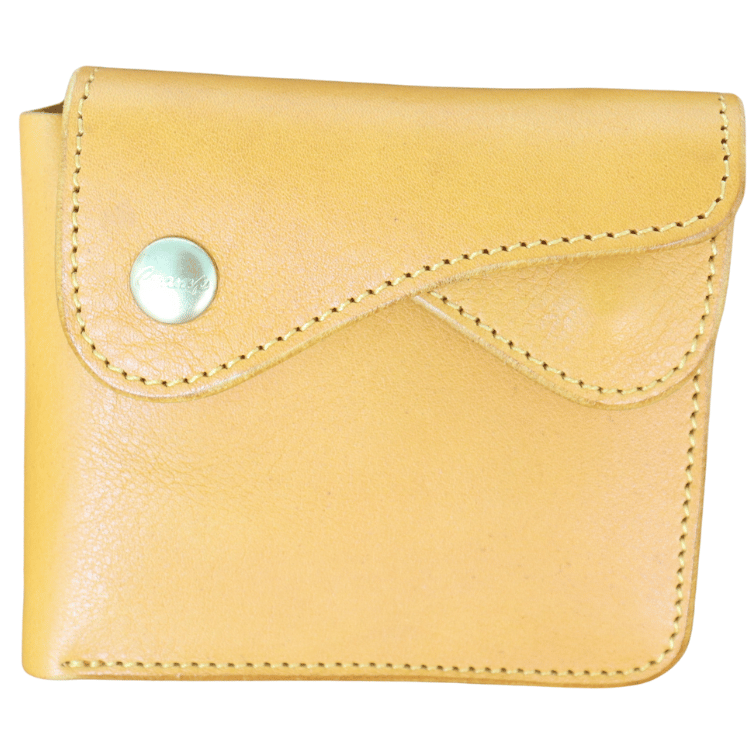 池之端銀革店 Cramp Cr-158 イタリアンシュリンクレザー Wフラップ 二つ折り財布