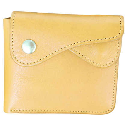 池之端銀革店 Cramp Cr-158 イタリアンシュリンクレザー Wフラップ 二つ折り財布