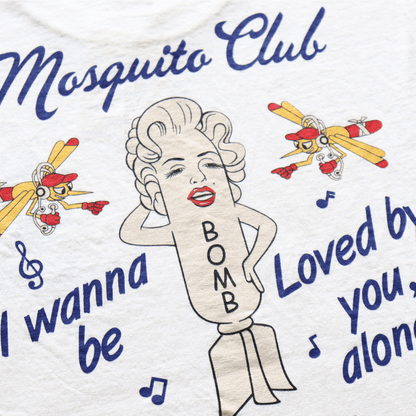 BUZZ RICKSON'S BR79758 S/S POST EXCHANGE T-SHIRT MOSQUITO CLUB Short Sleeve T-Shirt Military Marilyn Monroe