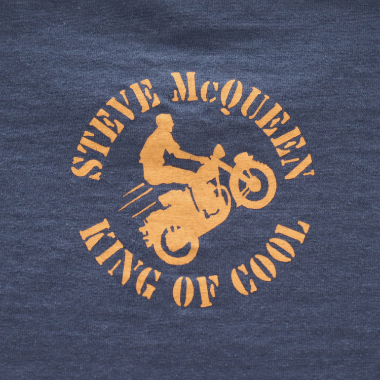 TOYS McCOY TMC2605 STEVE McQUEEN TEE "KING OF COOL-ER KING" Short Sleeve T-shirt Print T
