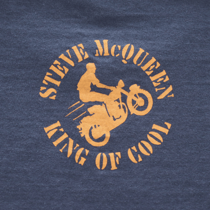 TOYS McCOY TMC2605 STEVE McQUEEN TEE "KING OF COOL-ER KING" Short Sleeve T-shirt Print T