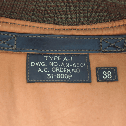 BUZZ RICKSON'S バズリクソンズ BR80649  Type A-1 “A.C. ORDER No.31-800P”  1927年 A-1 夏季用 フライトジャケット