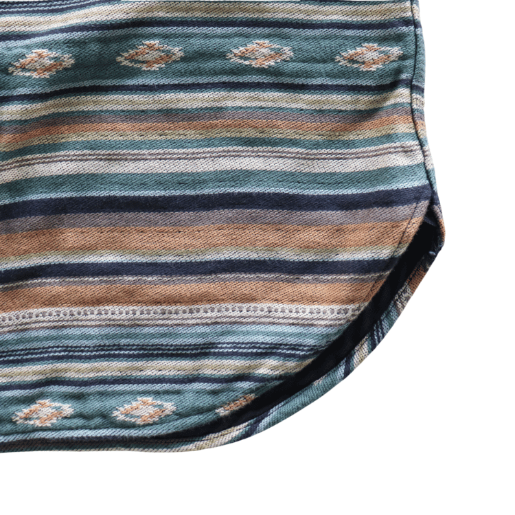 DELUXEWARE デラックスウエア 7649C NATIVE BORDER ネイティブボーダー ヘビーネルシャツ