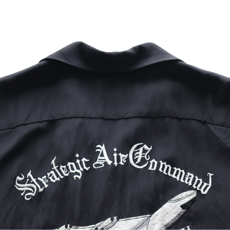 BUZZ RICKSON'S BR39735 BOWLING SHIRT “STRATEGIC AIR COMMAND” Short-Sleeve Men's Americana Strategic Air Command