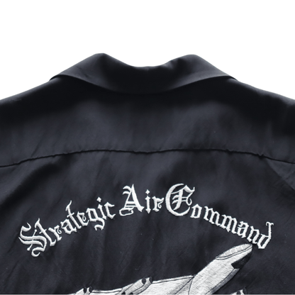 BUZZ RICKSON'S BR39735 BOWLING SHIRT “STRATEGIC AIR COMMAND” Short-Sleeve Men's Americana Strategic Air Command