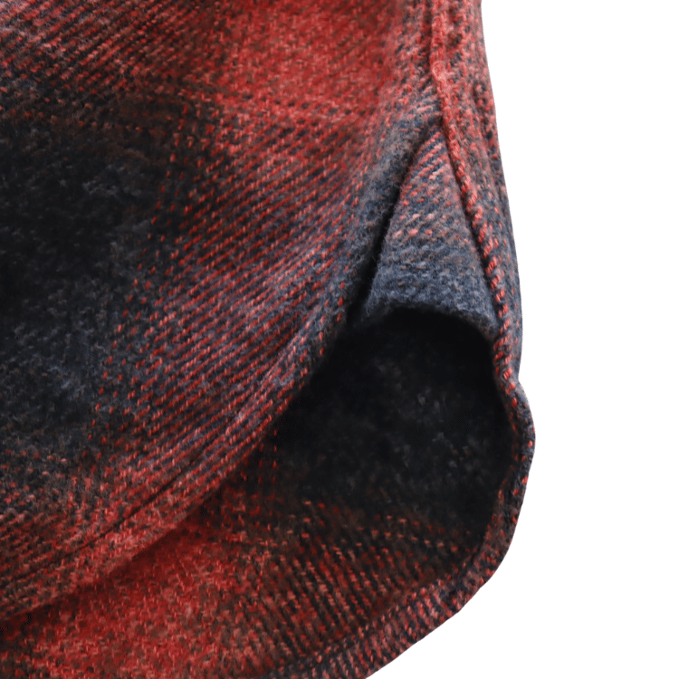 CUSHMAN クッシュマン 25706 COTTON TWEED CHECK HALF ZIP WORK SHIRTS コットンツイードチェックハーフジップワークシャツ 長袖シャツ