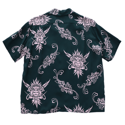 SUN SURF SS39611 S/S RAYON HAWAIIAN SHIRT “INCARNATION OF GOD” Rayon Hawaiian Shirt Incarnation of God Tiki Hawaiian Shirt Aloha Shirt Short Sleeve Shirt