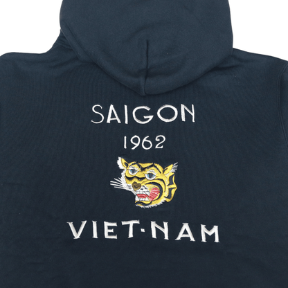 TAILOR TOYO TT69816 SUKA HOODED PARKA EMBROIDERED "VIET-NAM" Sweatshirt Hoodie Brushed Lining Kangaroo Pocket