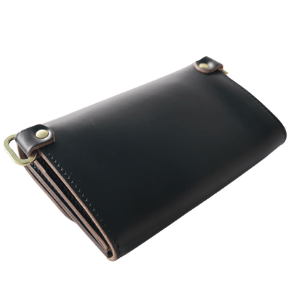 ART BROWN VGC00002NJ Chromexcel Wallet Bag - Men's Chromexcel Leather Wallet with Large Storage Capacity