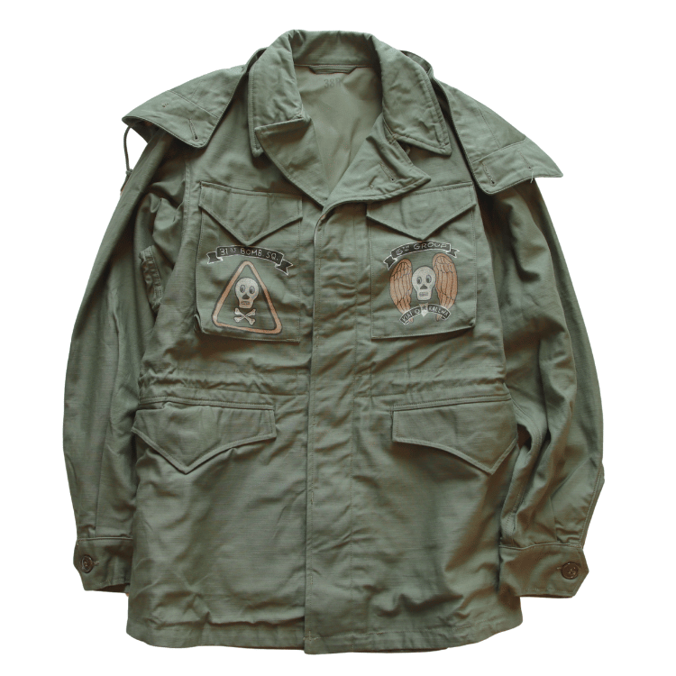 BUZZ RICKSON'S BR15996 Type M-43 “BUZZ RICKSON MFG. CO.” 5th BOMB.GROUP BOMBER BARONS Military Jacket M-43 U.S. ARMY Field Jacket