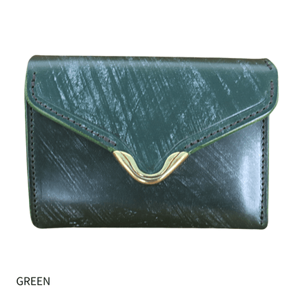 池之端銀革店 Cramp Cr-920 UKブライドル コンパクトウォレット ミニ財布