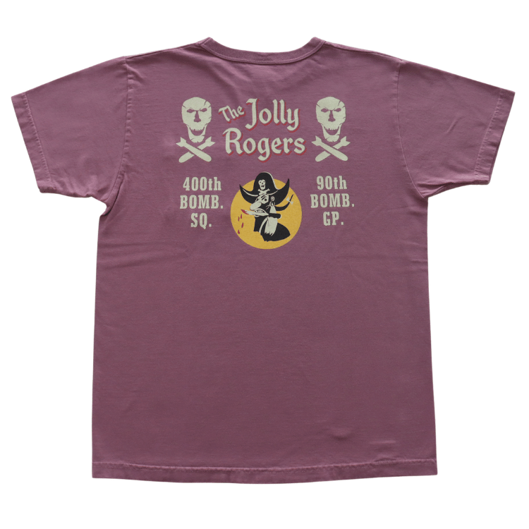 BUZZ RICKSON'S BR79711 S/S POCKET T-SHIRT "JOLLY ROGERS" Pocket T-shirt Jolly Rogers Short-sleeved T-shirt T-shirt Military T-shirt Printed T-shirt