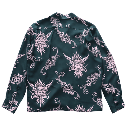 SUN SURF SS29601 L/S RAYON ALOHA SHIRT '26Model INCARNATION OF GOD Rayon Aloha Shirt Hawaiian Shirt Long-sleeved Shirt
