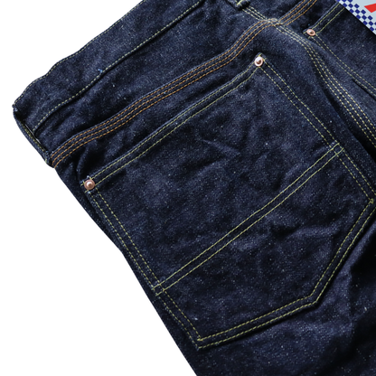 SAMURAI JEANS サムライジーンズ SM410DBN サムライ自動車倶楽部 17ozダブルニーワークパンツ 特ザラセルビッチデニム