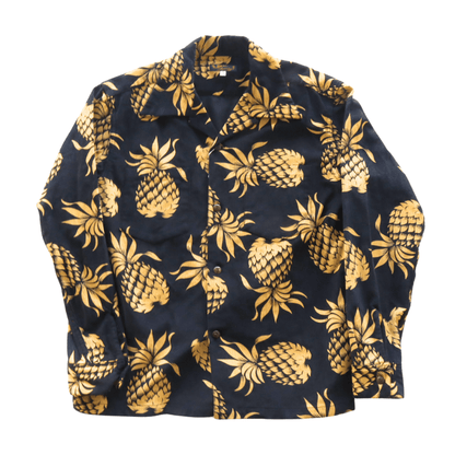 SUN SURF サンサーフ SS29580 L/S CORDUROY OPEN SHIRT “DUKE'S PINEAPPLE” 長袖 アロハシャツ デューク・カハナモク パイナップル コットン100%