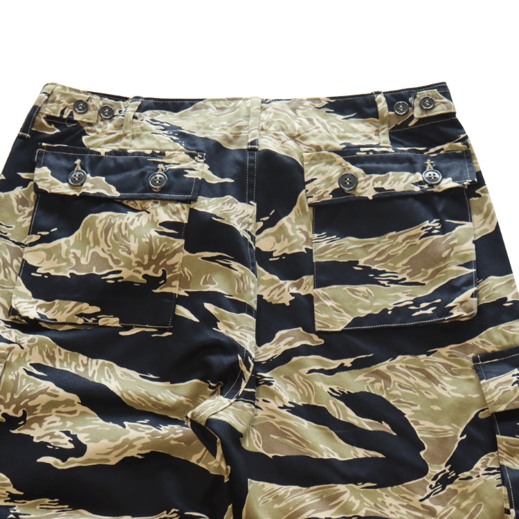 BUZZ RICKSON'S BR42502 GOLD TIGER STRIPE TROUSERS SHORT LENGTH Cargo Pants Camouflage Tiger Camo