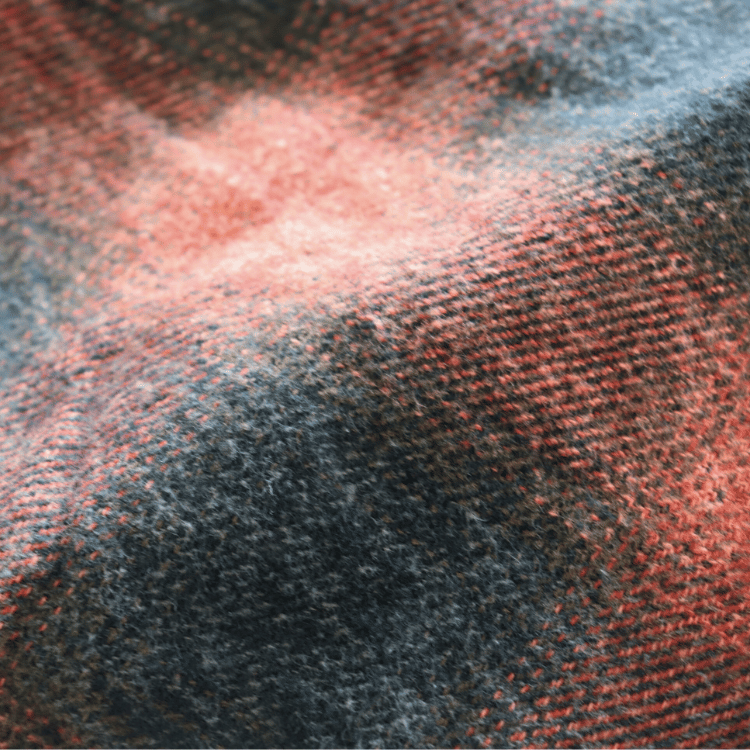 CUSHMAN クッシュマン 25706 COTTON TWEED CHECK HALF ZIP WORK SHIRTS コットンツイードチェックハーフジップワークシャツ 長袖シャツ