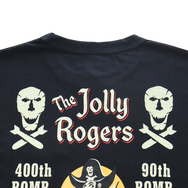 BUZZ RICKSON'S BR79711 S/S POCKET T-SHIRT "JOLLY ROGERS" Pocket T-shirt Jolly Rogers Short-sleeved T-shirt T-shirt Military T-shirt Printed T-shirt