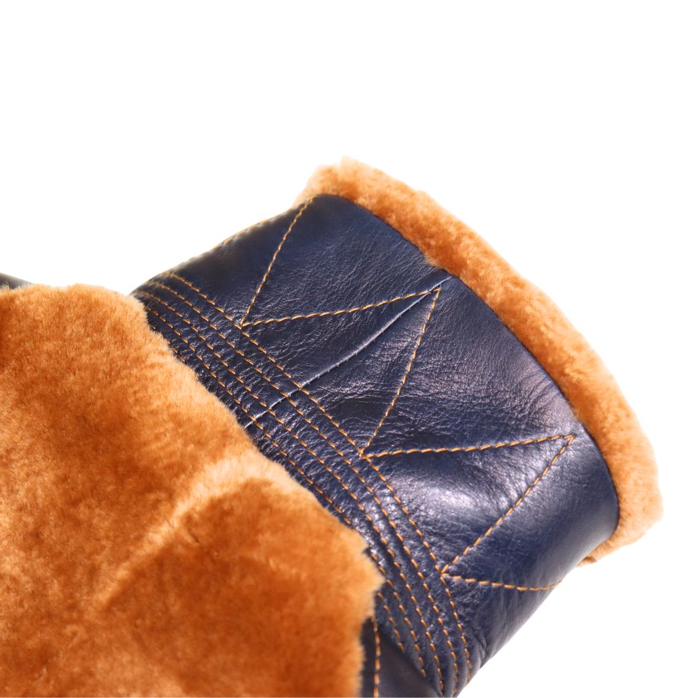 Y'2 LEATHER ワイツーレザー INDIGO HORSE GRIZZLY JACKET Y2-10-25SP 25th Anniversary Limited 25周年記念 インディゴホース グリズリージャケット クマジャン