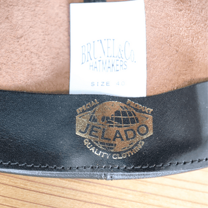 JELADO ジェラード AB12750 JELADO×BRUNEL＆Co.HATMAKERS B.B.CAP ブルーネルハットメイカーズ 茶芯ホースハイドレザーベースボールキャップ