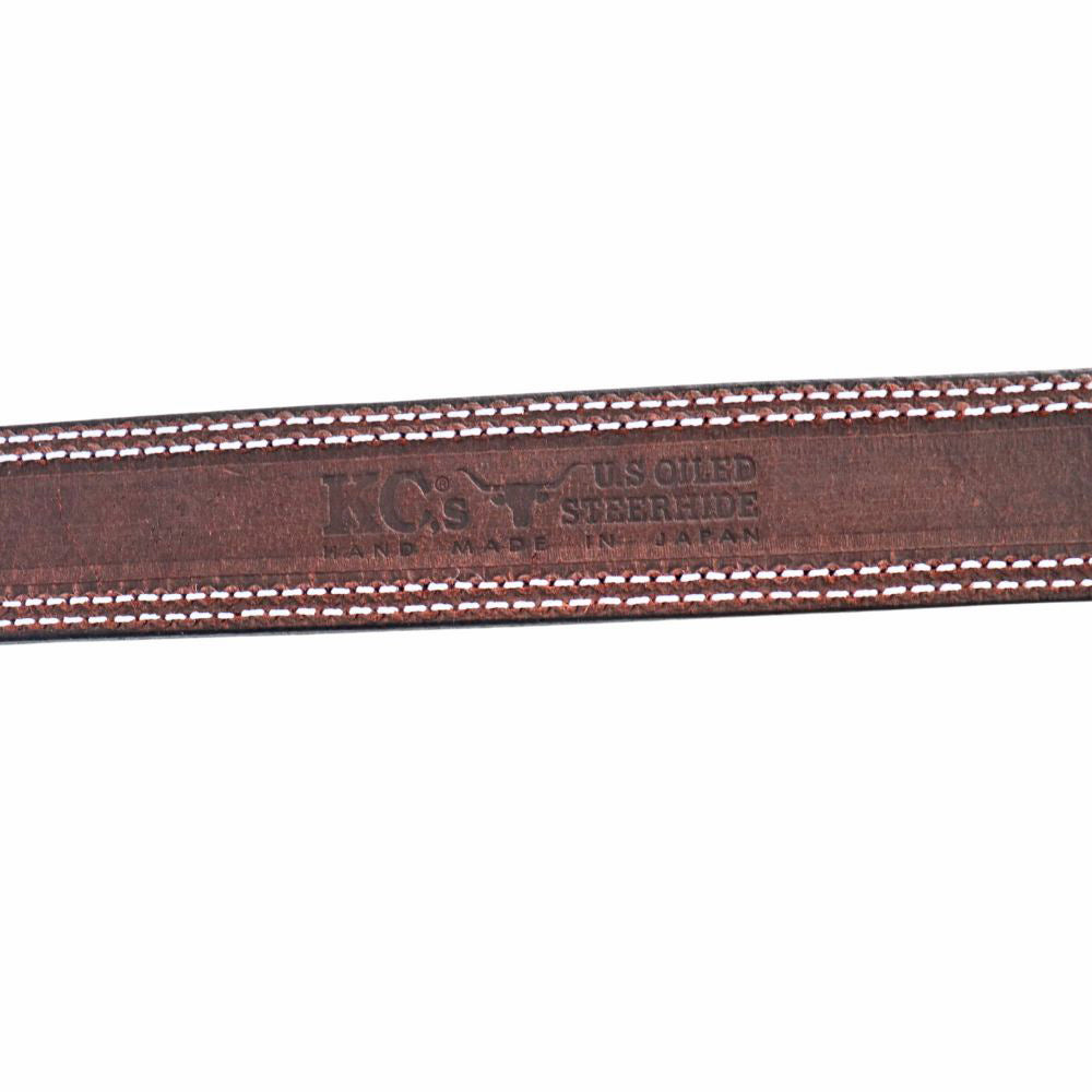 KC's ケイシイズ ベルト 1 3/4インチ ギャリソン ダブルステッチ  GARRISON DOUBLE STITCH BELT KID711