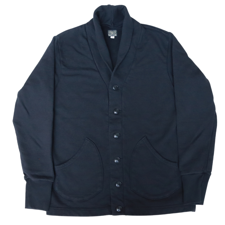DALEE'S by deluxe ware ダリーズ バイ デラックスウエア Racter-20 1930s SHAWL COLLER CARDIGAN ショールカラーカーディガン アートニットカノコ裏毛 カーディガン