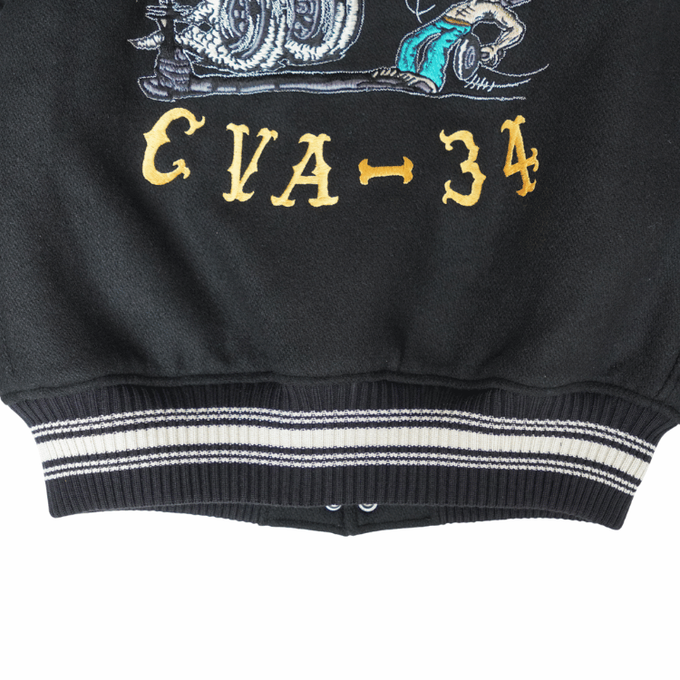 WHITESVILLE ホワイツビル WV15967 30oz. WOOL MELTON AWARD JACKET “NAVAL AIR CVA-34” 30オンス ウールメルトン アワードジャケット スタジャン アメカジ