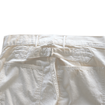 BUZZ RICKSON'S BR42635 TROUSERS, WORKING, WHITE TWILL Army Trousers, Denim Trousers, Work Pants, Military