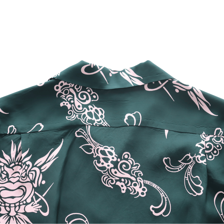SUN SURF SS29601 L/S RAYON ALOHA SHIRT '26Model INCARNATION OF GOD Rayon Aloha Shirt Hawaiian Shirt Long-sleeved Shirt