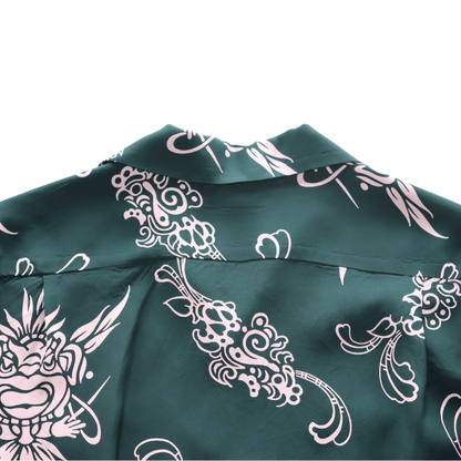 SUN SURF SS29601 L/S RAYON ALOHA SHIRT '26Model INCARNATION OF GOD Rayon Aloha Shirt Hawaiian Shirt Long-sleeved Shirt