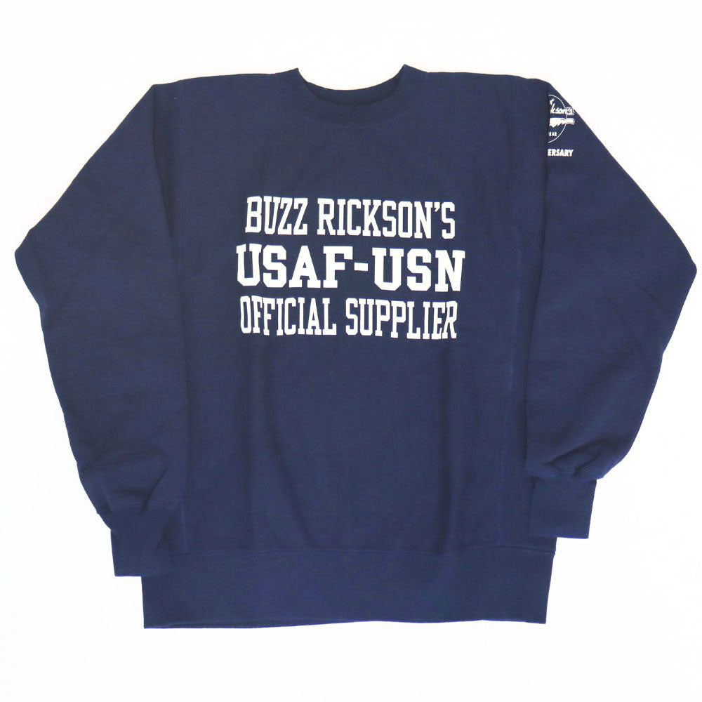 BUZZ RICKSON'S バズリクソンズ BR69193 30th ANNIVERSARY MODEL HORIZONTAL KNITTING HEAVY WEIGHT SWEAT SHIRTS 30周年記念