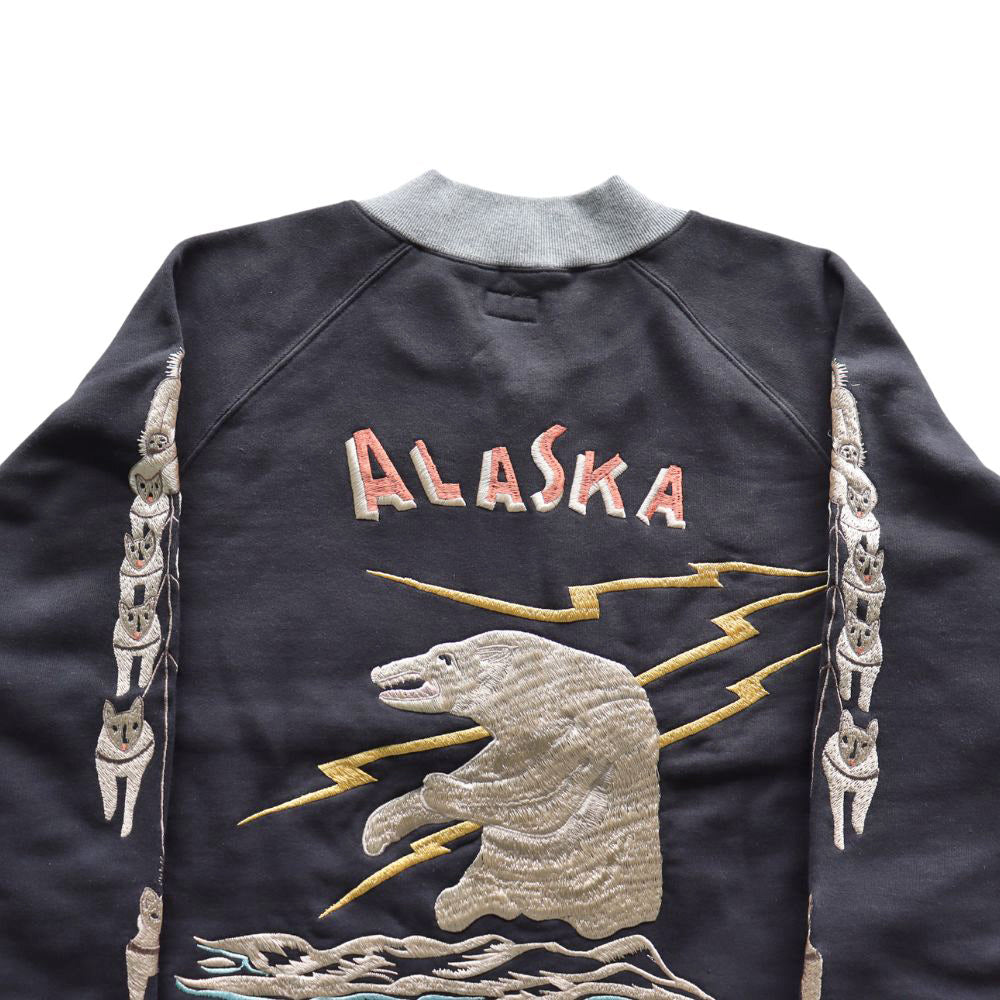 TAILOR TOYO テーラー東洋 SUKA FULL ZIP SWEAT EMBROIDERED ALASKA
